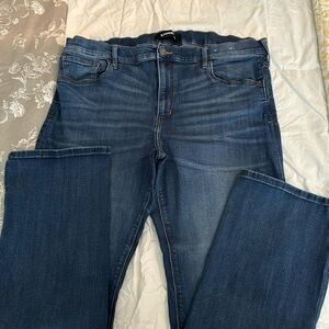 Express midrise barely boot stretch jeans like new condition size 18 regular